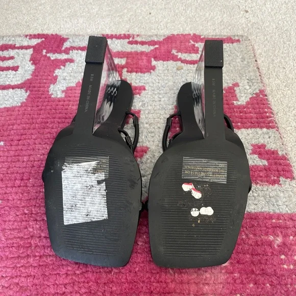 STEVE MADDEN | LUNETTE STRAPPY CLEAR WEDGE - Picture 6 of 7